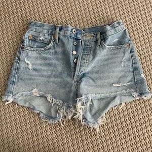 Agolde Parker denim shorts